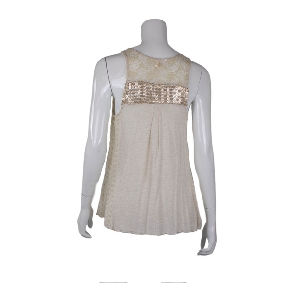 Cream Sequin top - Picture 2 of 2